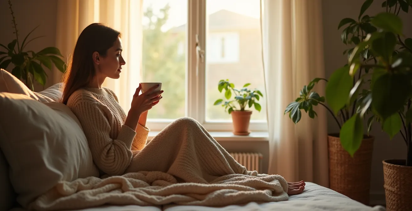 Professional neemt rust thuis tijdens ziekteverlof voor mentale gezondheid