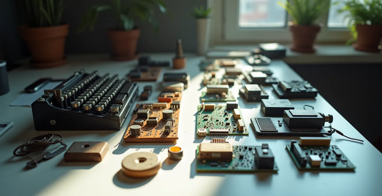 Visuele weergave van de veranderende arbeidsmarkt door technologische evolutie