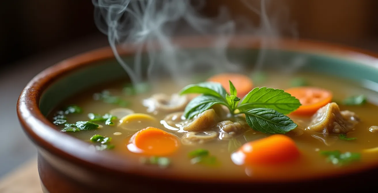 Traditionele Belgische waterzooi als herstelmaaltijd na ziekte