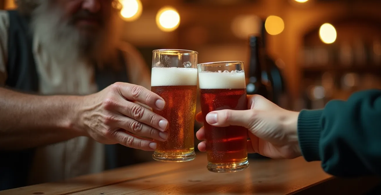 Warm onthaal in lokaal café tijdens dorpsfeest in België