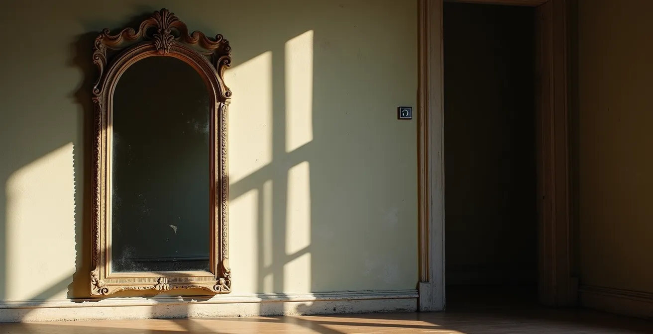 Strategische spiegelplaatsing in Vlaams rijtjeshuis voor optimale lichtreflectie